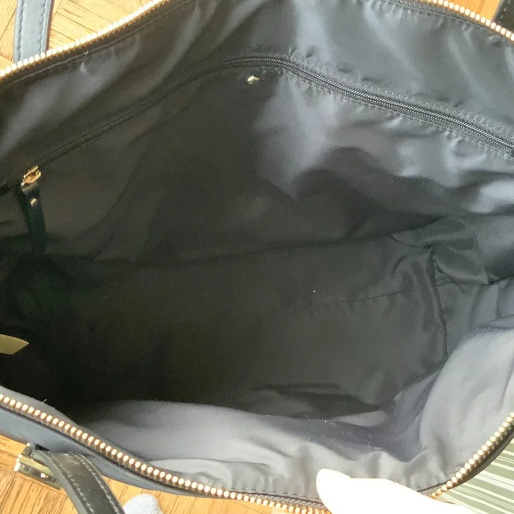 Perfect for Spring! Kate Spade Watson Lane Embroidered Maya Black Nylon Tote